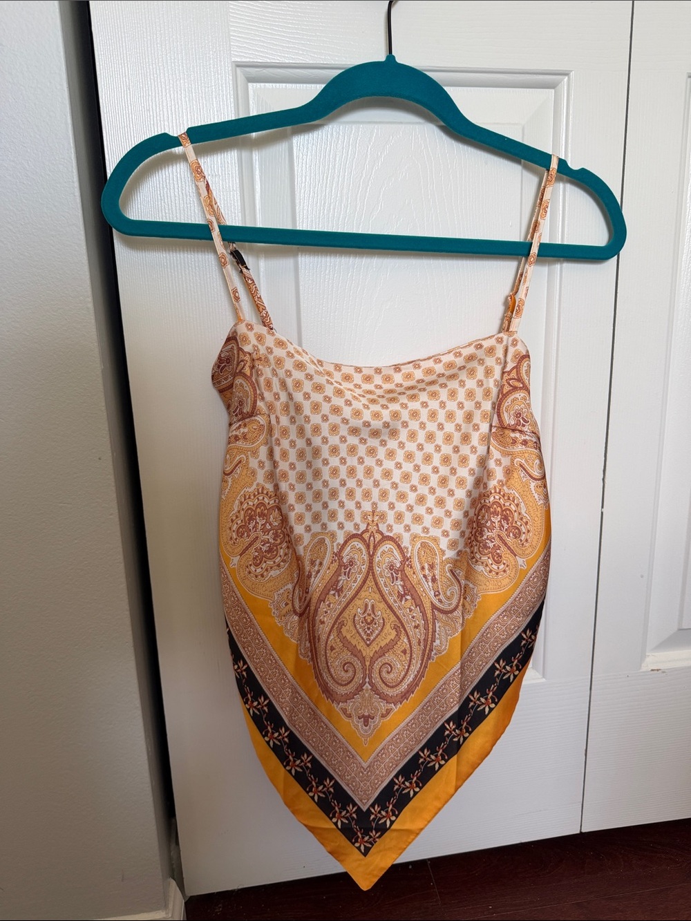 Paisley Handkerchief Cami Tank Top